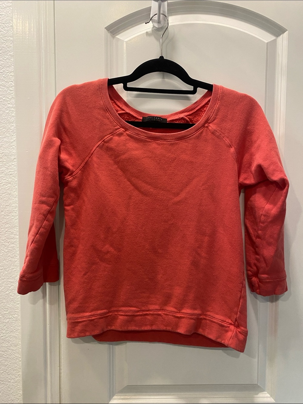 Coral Crewneck Pullover Sweatshirt